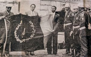 Black American Heritage Flag House Banner