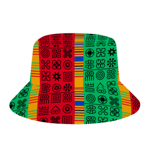 Adinkra Custom Hats All Over Print Bucket Hat
