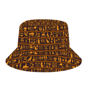 Hieroglyph Custom Hats All Over Print Bucket Hat