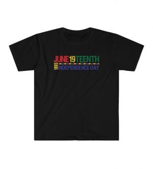 Black Independence Day Unisex Softstyle T-Shirt