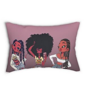 Black Girl Magic Spun Polyester Lumbar Pillow