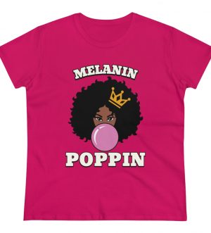 Melanin Poppin Women's Heavy Cotton Tee