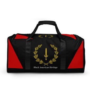 Black American Heritage Flag Duffle bag