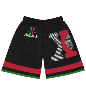 Malcolm X Black Power Basketball Shorts