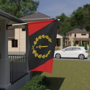 Black American Heritage Flag House Banner