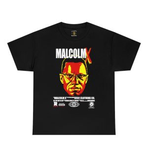 Malcolm X Portrait Black History Graphic Tees